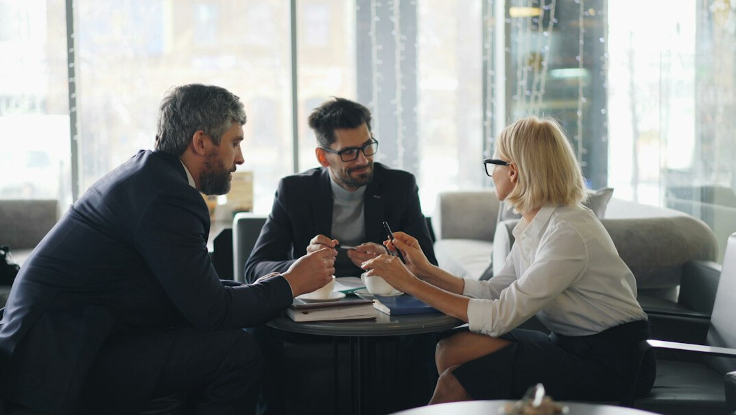 corporate team meeting